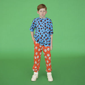 CARLIJNQ - Leopard Print Ribbed Oversized Tshirt - Size 7-8 (128cm)