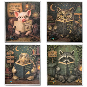 4 Pk Sponge Cloths - In the Books-Colibri-Modern Rascals