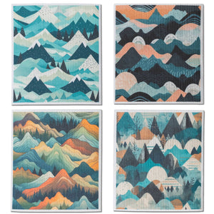 4 Pk Sponge Cloths - In the Mountains-Colibri-Modern Rascals