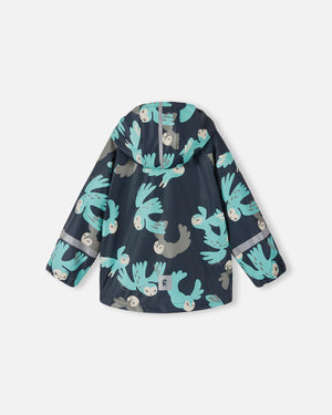 Vesi Waterproof Rain Coat - Navy