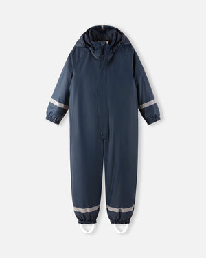 Rapakko Waterproof Rain Overall with Fleece Lining - Navy