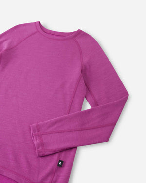 Taitoa Wool-Lyocell Blend Base Layer Set - Fucshia - Solid