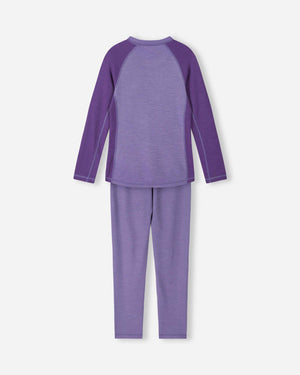 Taitoa Wool-Lyocell Blend Base Layer Set - Misty Violet - Solid