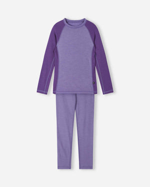 Taitoa Wool-Lyocell Blend Base Layer Set - Misty Violet - Solid
