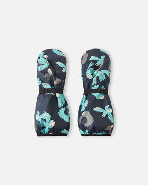 Puro Waterproof Rain Mittens with Lining - Navy