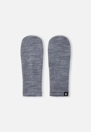 Eino Knit Wool Mittens - Grey Melange