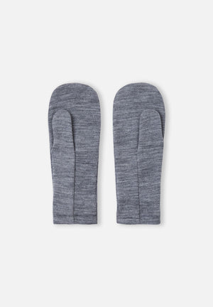 Eino Knit Wool Mittens - Grey Melange