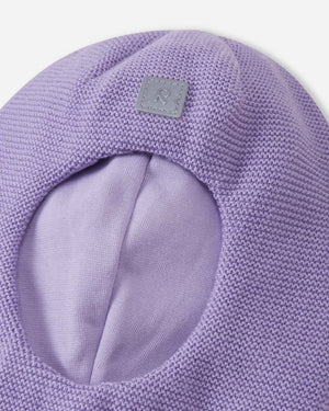 Starrie Merino Wool Cotton Lined Balaclava - Blooming Lilac