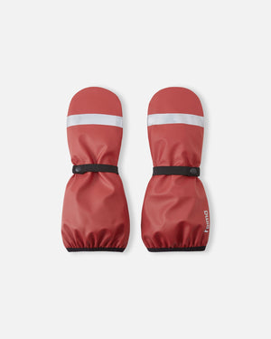 Loska Waterproof Shell Rain Mittens with Wool Lining - Castanea Brown