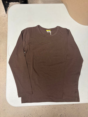 More Than A Fling Chocolate Brown Long Sleeve Shirt - Size 8-10 years (140cm)