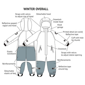 Acai Stripe Winter Overall - 1 Left Size 3-4 years-Villervalla-Modern Rascals