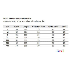 Adult's Blue Atoll Terry Trousers-Duns Sweden-Modern Rascals