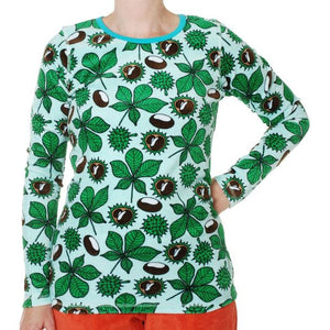 Adult's Chestnut Velour Long Sleeve Shirt - 1 Left Size L-Duns Sweden-Modern Rascals