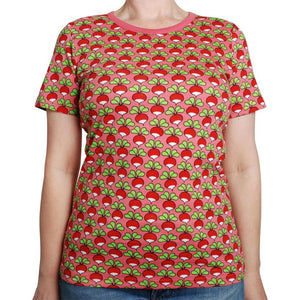 Adult's Radish - Strawberry Pink Short Sleeve Shirt - 2 Left Size S-Duns Sweden-Modern Rascals