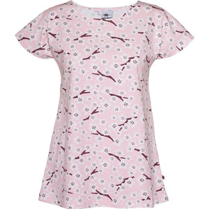 Adult's VUONO Short Sleeve Shirt - Cherry Blossom in Soft Pink - 1 Left Size S-PaaPii-Modern Rascals