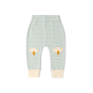 All Weather Knee Patch Striped Joggers - 1 Left Size 4-5 years-Little Green Radicals-Modern Rascals