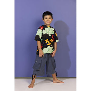 Anthill Black Short Sleeve Shirt - 2 Left Size 3-5 & 9-11 years-Raspberry Republic-Modern Rascals
