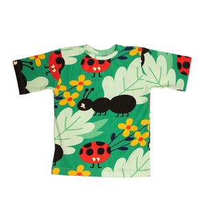 Anthill Green Short Sleeve Shirt - 1 Left Size 3-5 years-Raspberry Republic-Modern Rascals