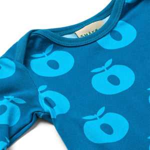 Apples Long Sleeve Long Legged Suit - Vivid Blue-Smafolk-Modern Rascals