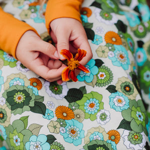 April Floral Long Sleeve Dress - 2 Left Size 3-4 & 7-8 years-Uddevalla Barn-Modern Rascals