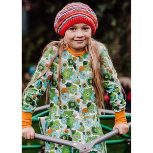 April Floral Long Sleeve Dress - 2 Left Size 3-4 years-Uddevalla Barn-Modern Rascals