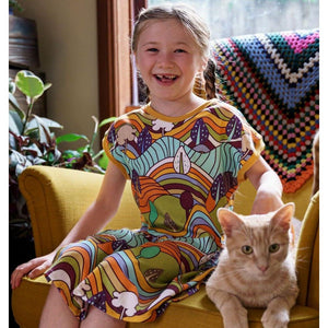 Autumn Hills Short Sleeve Dress-Uddevalla Barn-Modern Rascals