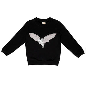 Black Bats - Glow in the Dark Long Sleeve Shirt - 1 Left Size 2-4 years-Mullido-Modern Rascals