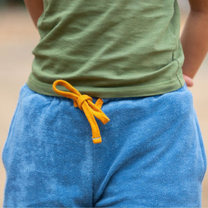 Blue Terry Shorts-Little Green Radicals-Modern Rascals