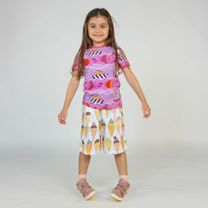 Boat and Fish Short Sleeve Shirt - Violet Tulle - 1 Left Size 9-10 years-Smafolk-Modern Rascals