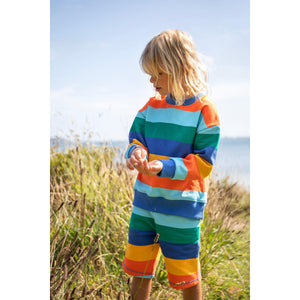 Bold And Bright Stripe Samson Shorts - 2 Left Size 3-4 & 5-6 years-Frugi-Modern Rascals