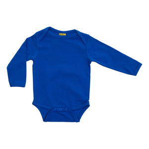 Brilliant Blue Long Sleeve Onesie - 1 Left Size 3-6 months-More Than A Fling-Modern Rascals