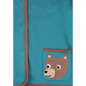 Brown Bear Applique Reversible Jacket-Toby Tiger-Modern Rascals