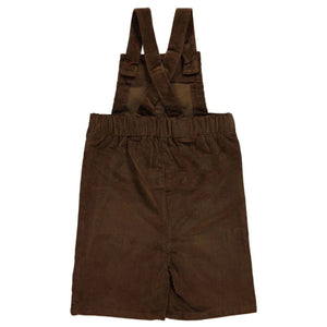 Brown Corduroy Short Dungarees - 1 Left Size 11-12 years-Smafolk-Modern Rascals
