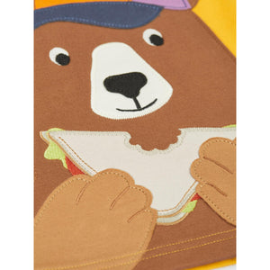 Bumblebee/Bear Carsen Circular T-Shirt - 1 Left Size 8-9 years-Frugi-Modern Rascals