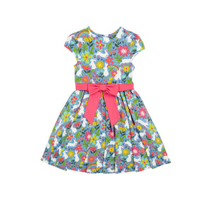 Bunny Bounce Issey Party Skater Dress-Frugi-Modern Rascals
