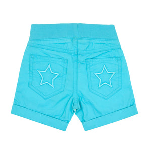 Canvas Star Shorts in Aruba - 2 Left Size 2-3 & 10-11 years-Villervalla-Modern Rascals