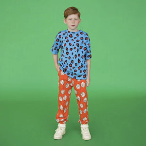 CARLIJNQ Leopard Ribbed Oversized Short Sleeve Shirt - Size 10-12 Years (152cm)-Warehouse Find-Modern Rascals