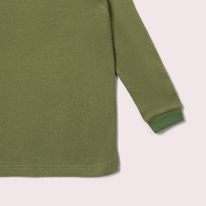 Chive Waffle Long Sleeve Cozy Shirt-Little Green Radicals-Modern Rascals