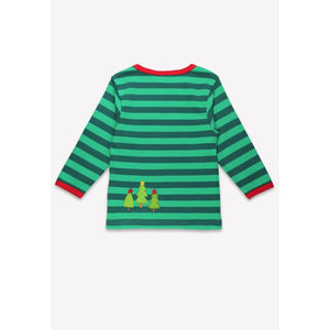 Christmas Bear Applique Long Sleeve Shirt - 2 Left Size 4-5 years-Toby Tiger-Modern Rascals