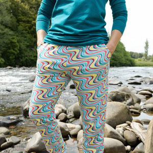 Coddi & Womple Adult's Soft Pant in Rainbow Surf - Size Medium-Warehouse Find-Modern Rascals