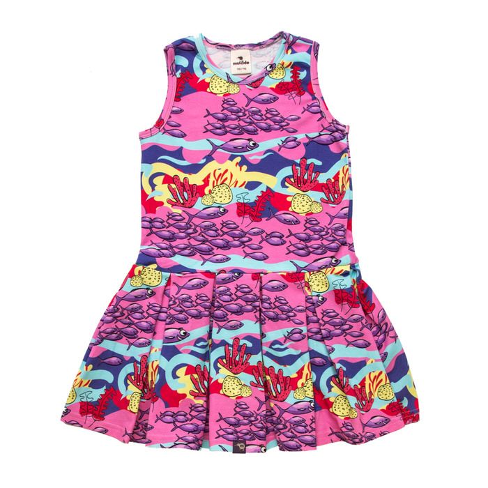 Coral Reef Sleeveless Summer Dress-Mullido-Modern Rascals