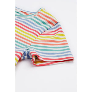 Cornflower Rainbow Stripe Lucy Dress-Frugi-Modern Rascals
