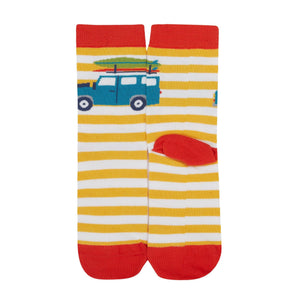 Crocodile Rock My Socks - 3 Pack - 1 Left Size 2-4 years-Frugi-Modern Rascals