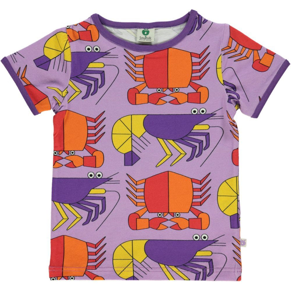 Crustaceans Short Sleeve T-Shirt - Viola - 1 Left Size 2-3 years-Smafolk-Modern Rascals