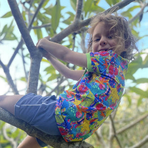 Dinosaurs Short Sleeve Shirt-Uddevalla Barn-Modern Rascals