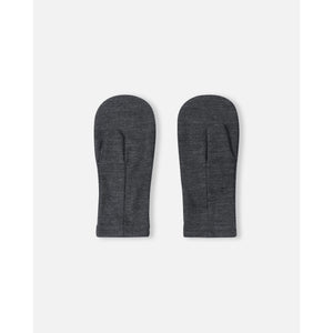 Eino Knit Wool Mittens - Black Melange-Reima-Modern Rascals