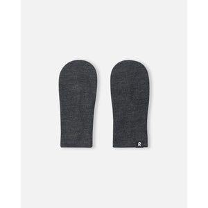 Eino Knit Wool Mittens - Black Melange-Reima-Modern Rascals
