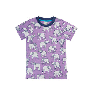 Elephant Parade Lake Printed T-Shirt-Frugi-Modern Rascals