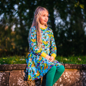 Fairy Garden Long Sleeve Dress - 1 Left Size 2-3 years-Uddevalla Barn-Modern Rascals