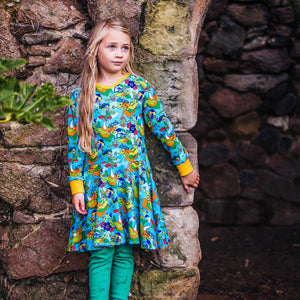Fairy Garden Long Sleeve Dress - 1 Left Size 2-3 years-Uddevalla Barn-Modern Rascals